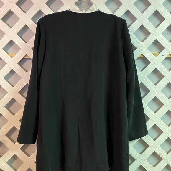 Linea by Louis Dell’Olio V-Neck Zip Front Jacket Black Regular 12 - Picture 2 of 5